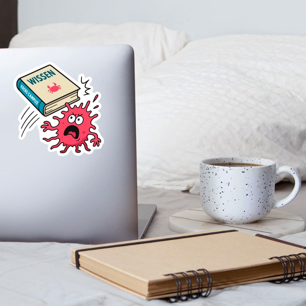 Sticker "Wissen schlägt Krebs"