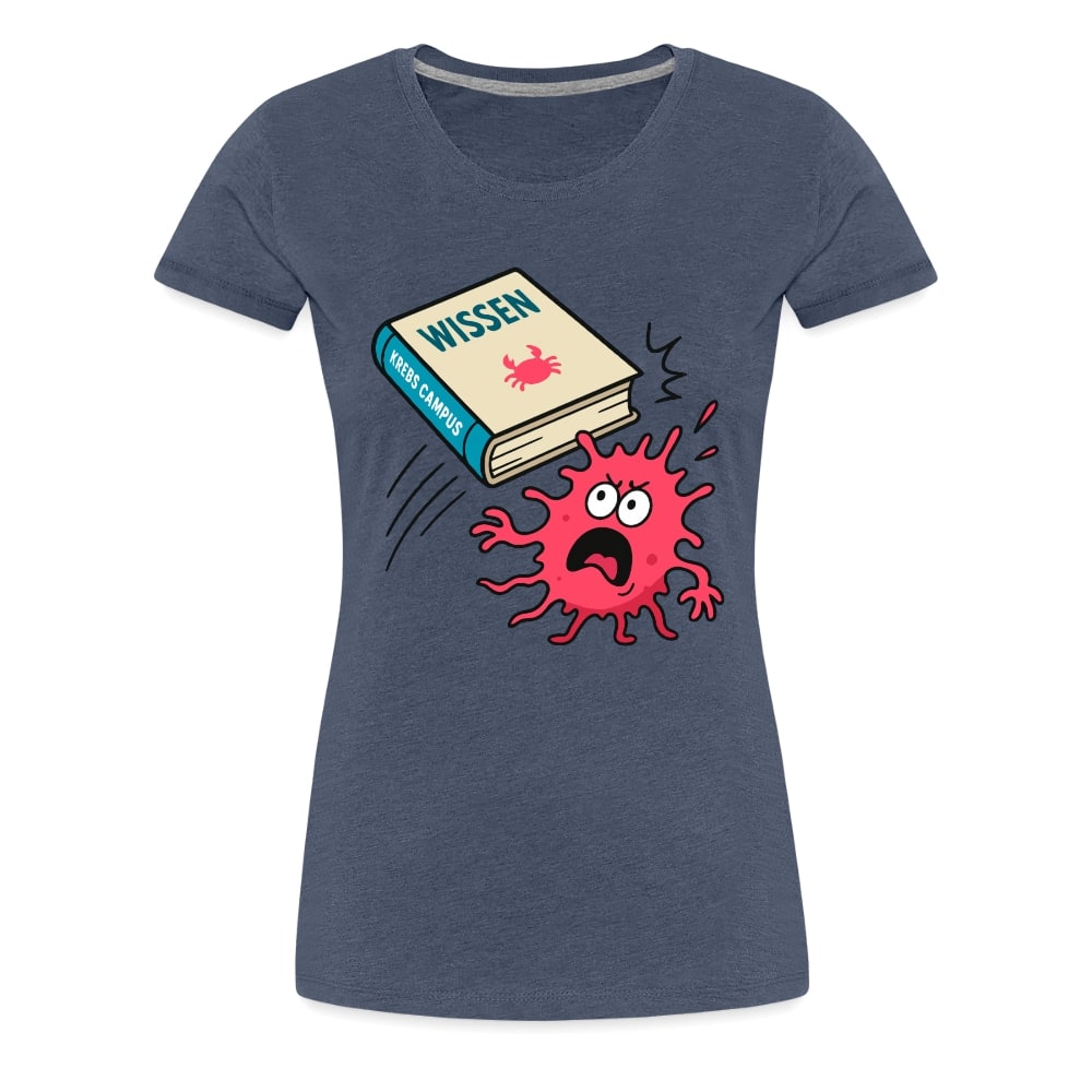 Frauen T-Shirt "Wissen schlägt Krebs"