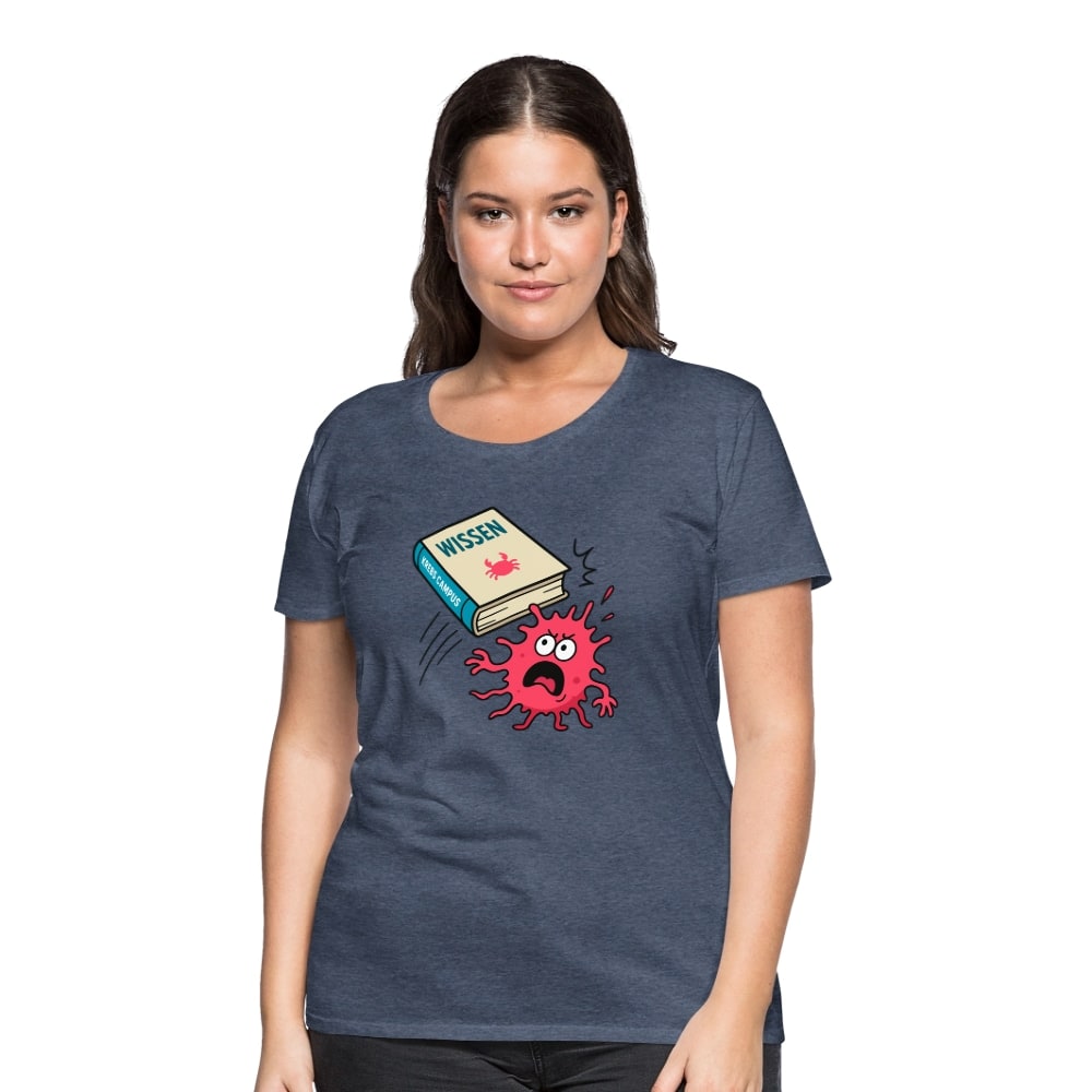 Frauen T-Shirt "Wissen schlägt Krebs"