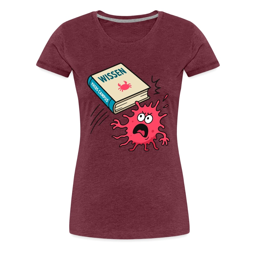 Frauen T-Shirt "Wissen schlägt Krebs"