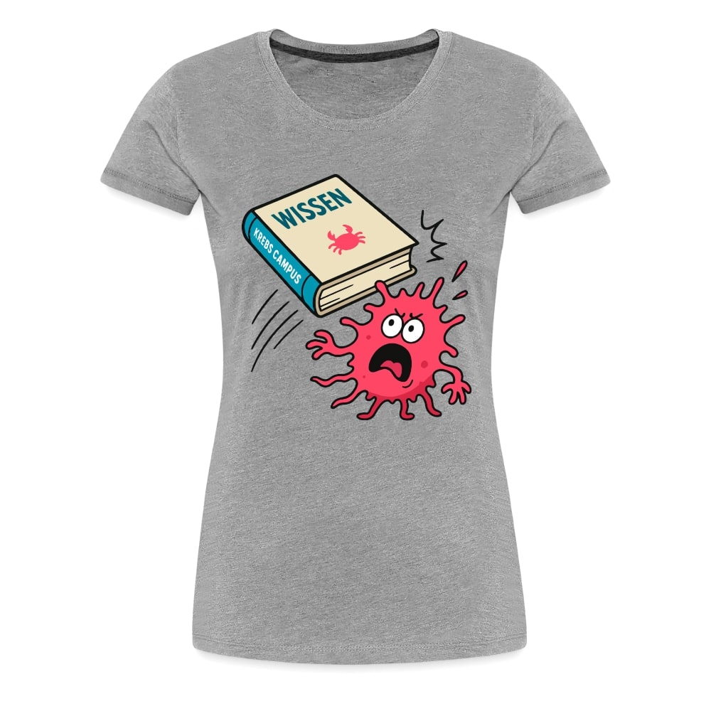 Frauen T-Shirt "Wissen schlägt Krebs"