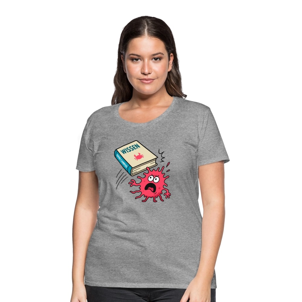 Frauen T-Shirt "Wissen schlägt Krebs"
