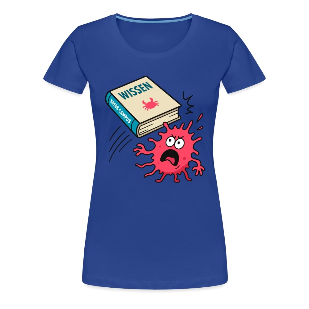 Frauen T-Shirt "Wissen schlägt Krebs"