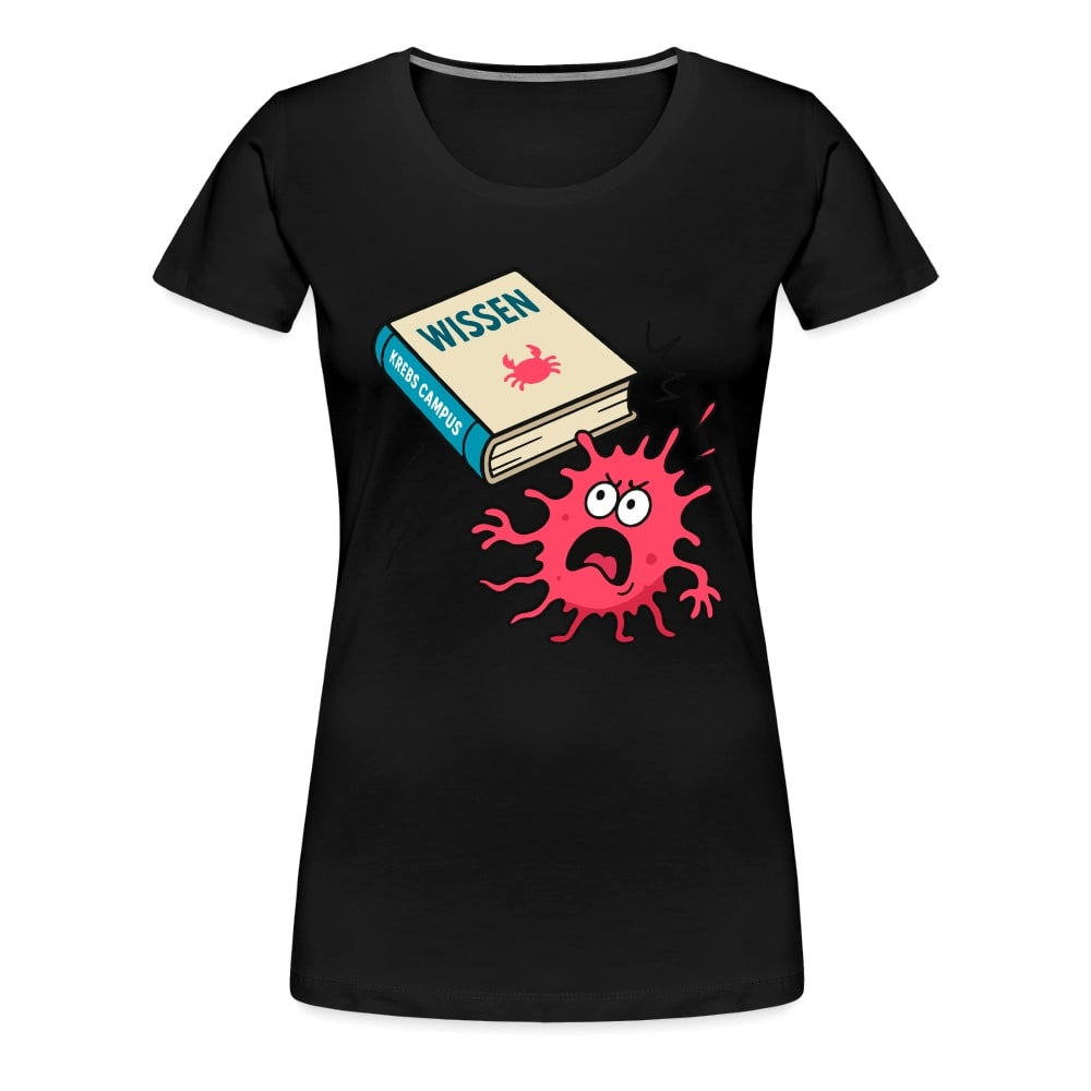 Frauen T-Shirt "Wissen schlägt Krebs"