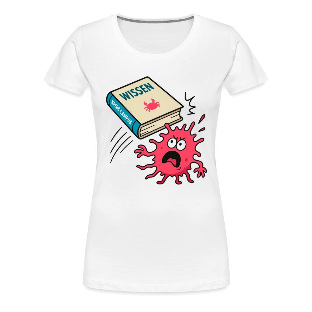 Frauen T-Shirt "Wissen schlägt Krebs"