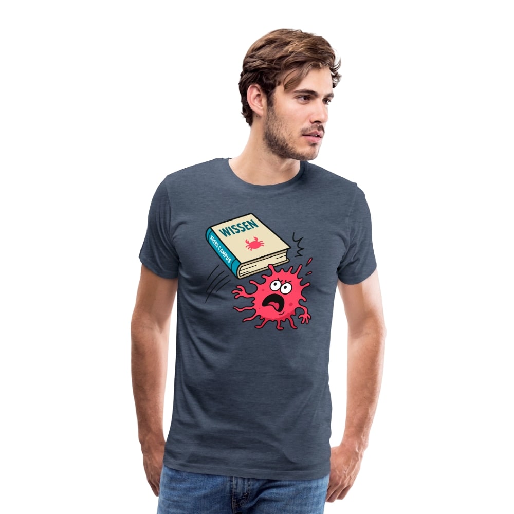 Männer T-Shirt "Wissen schlägt Krebs"