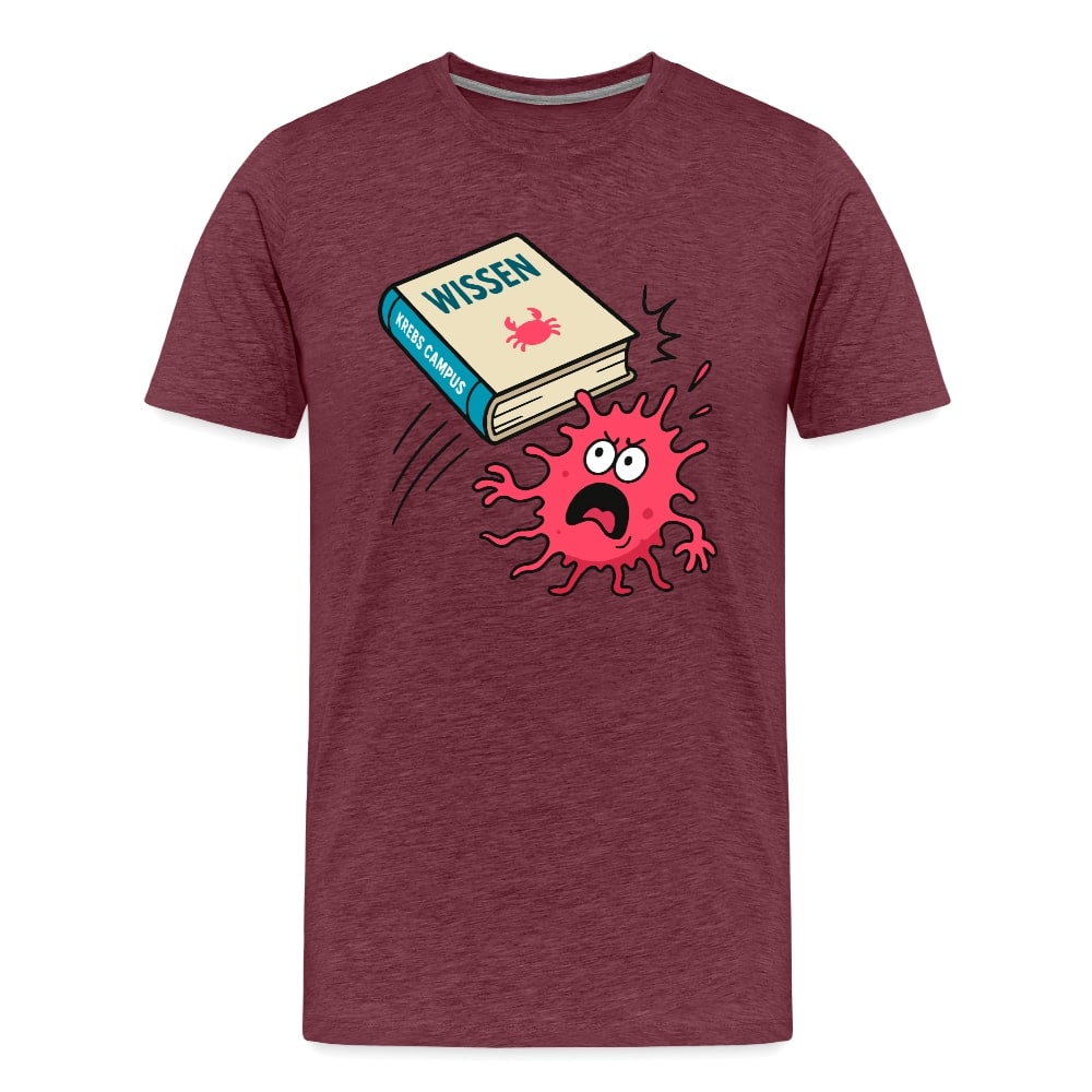 Männer T-Shirt "Wissen schlägt Krebs"