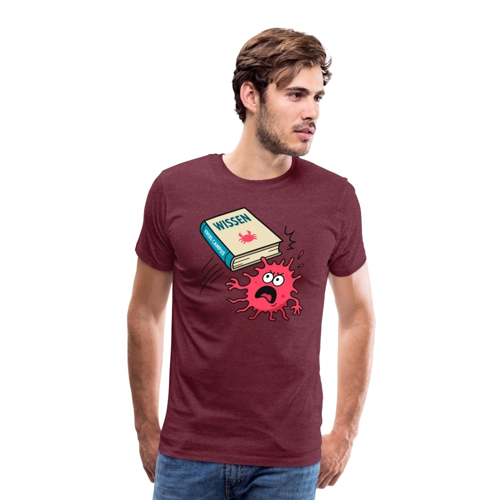 Männer T-Shirt "Wissen schlägt Krebs"
