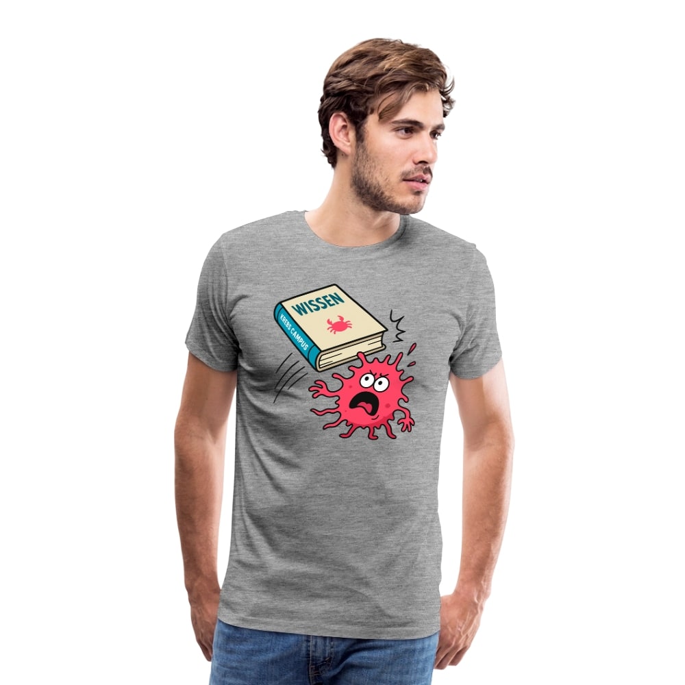 Männer T-Shirt "Wissen schlägt Krebs"