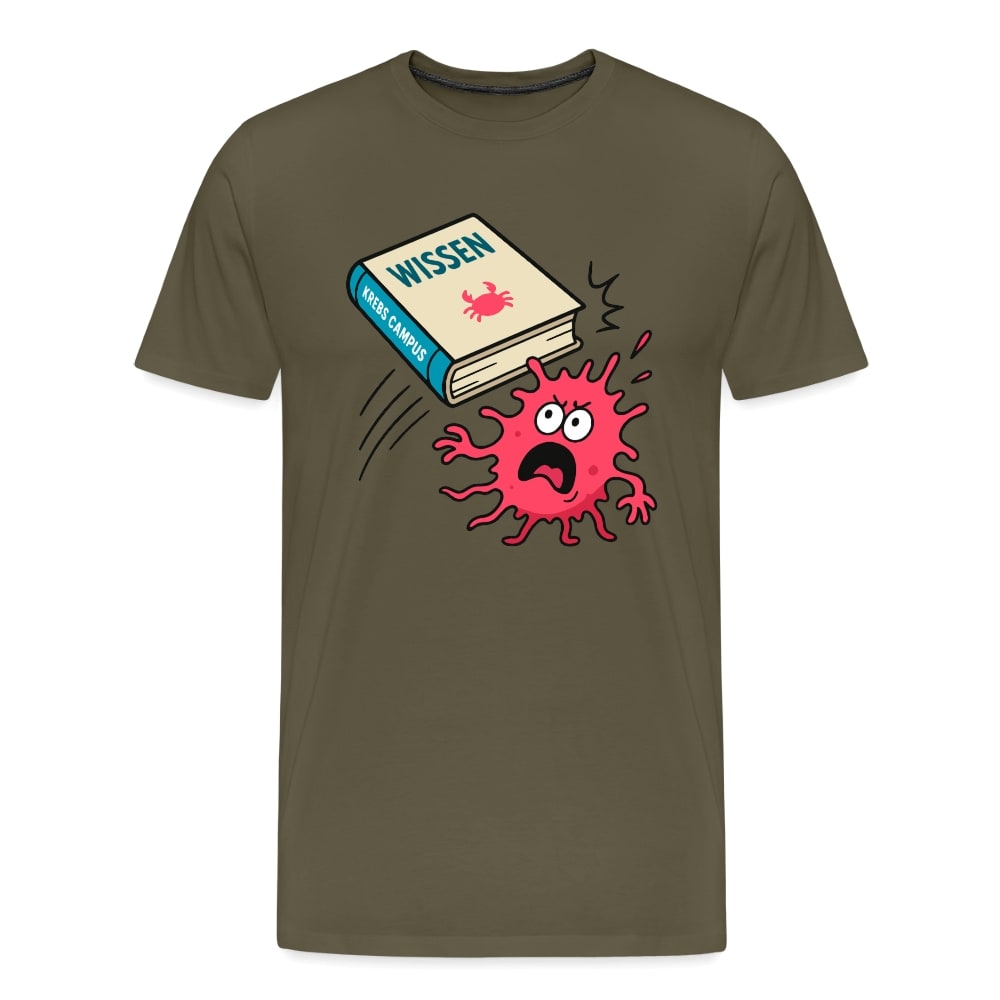 Männer T-Shirt "Wissen schlägt Krebs"