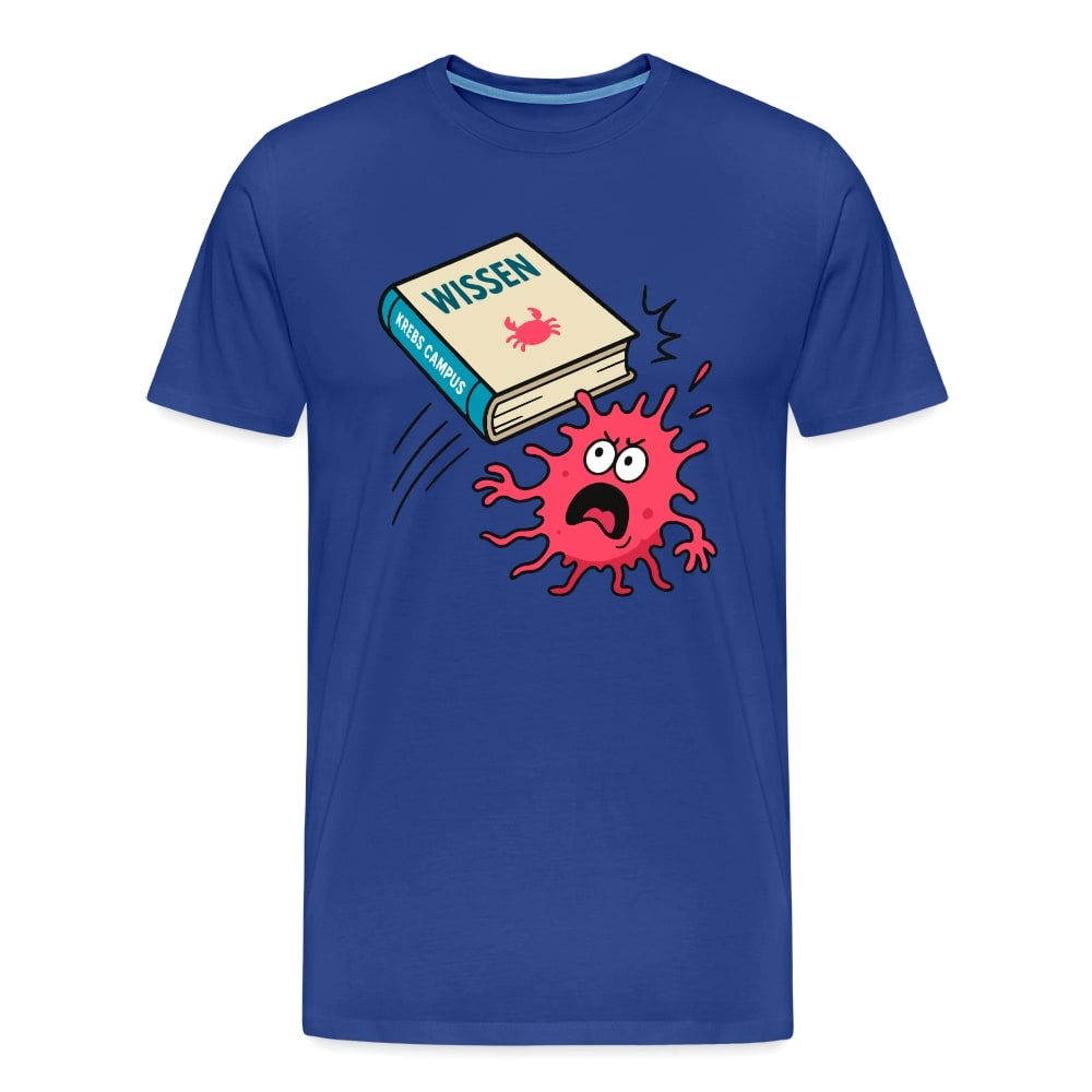Männer T-Shirt "Wissen schlägt Krebs"