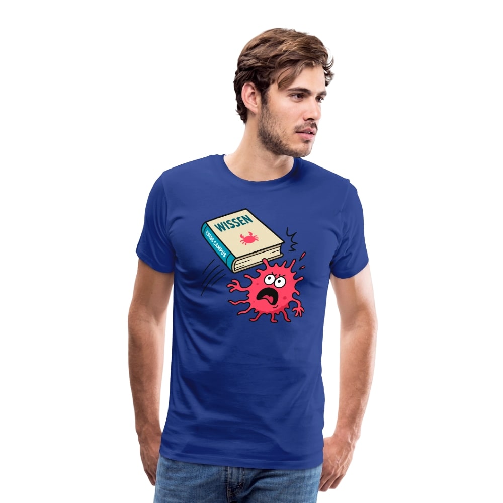 Männer T-Shirt "Wissen schlägt Krebs"