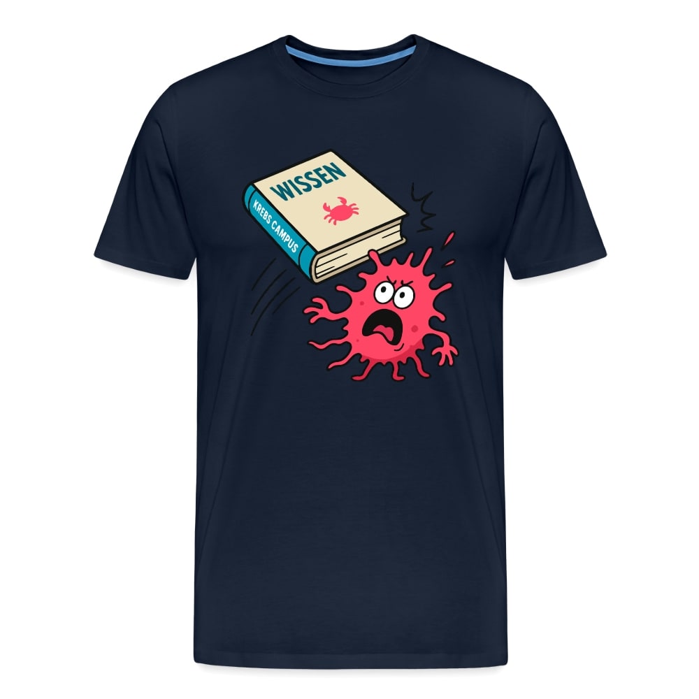 Männer T-Shirt "Wissen schlägt Krebs"
