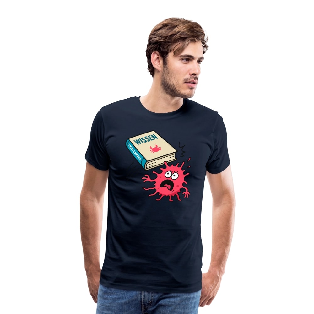 Männer T-Shirt "Wissen schlägt Krebs"