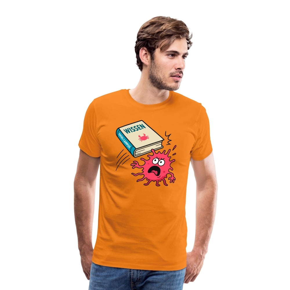 Männer T-Shirt "Wissen schlägt Krebs"
