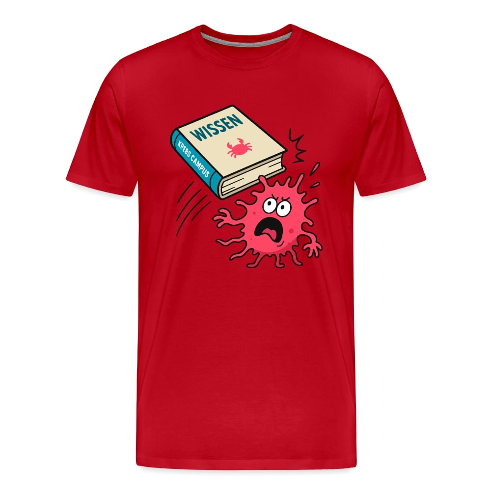 Männer T-Shirt "Wissen schlägt Krebs"