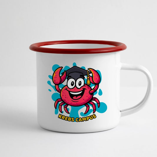 Tasse "Campus Krabbe" Emaille