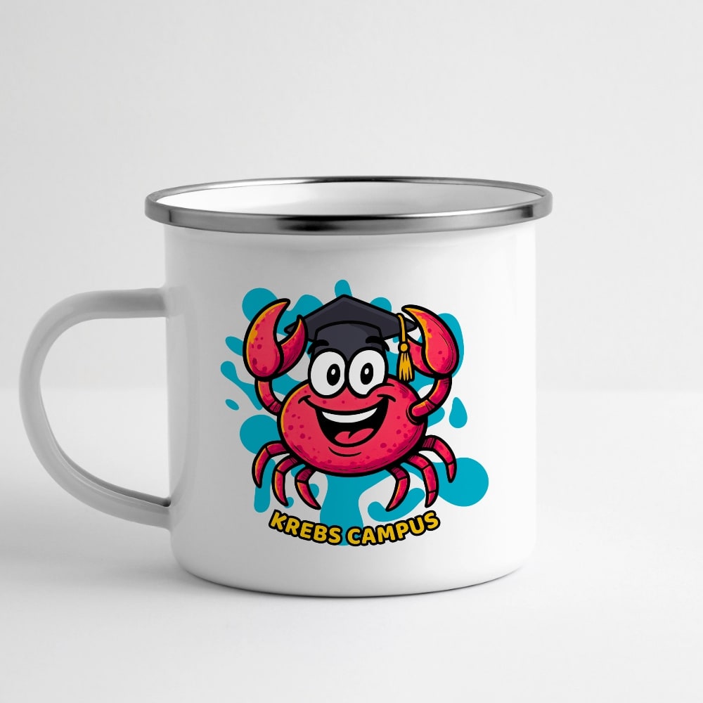 Tasse "Campus Krabbe" Emaille