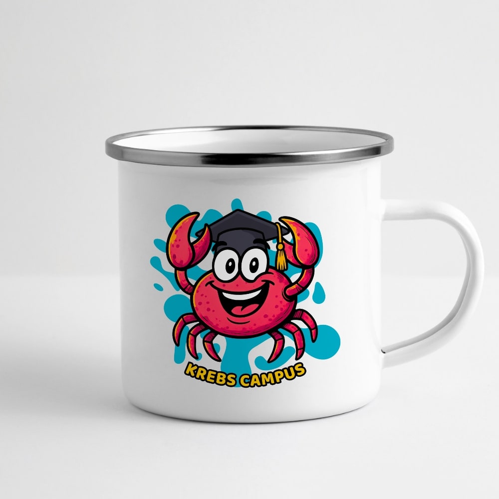 Tasse "Campus Krabbe" Emaille