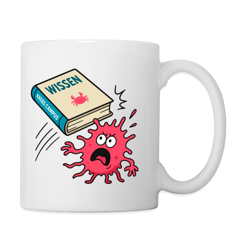 Tasse "Wissen schlägt Krebs"