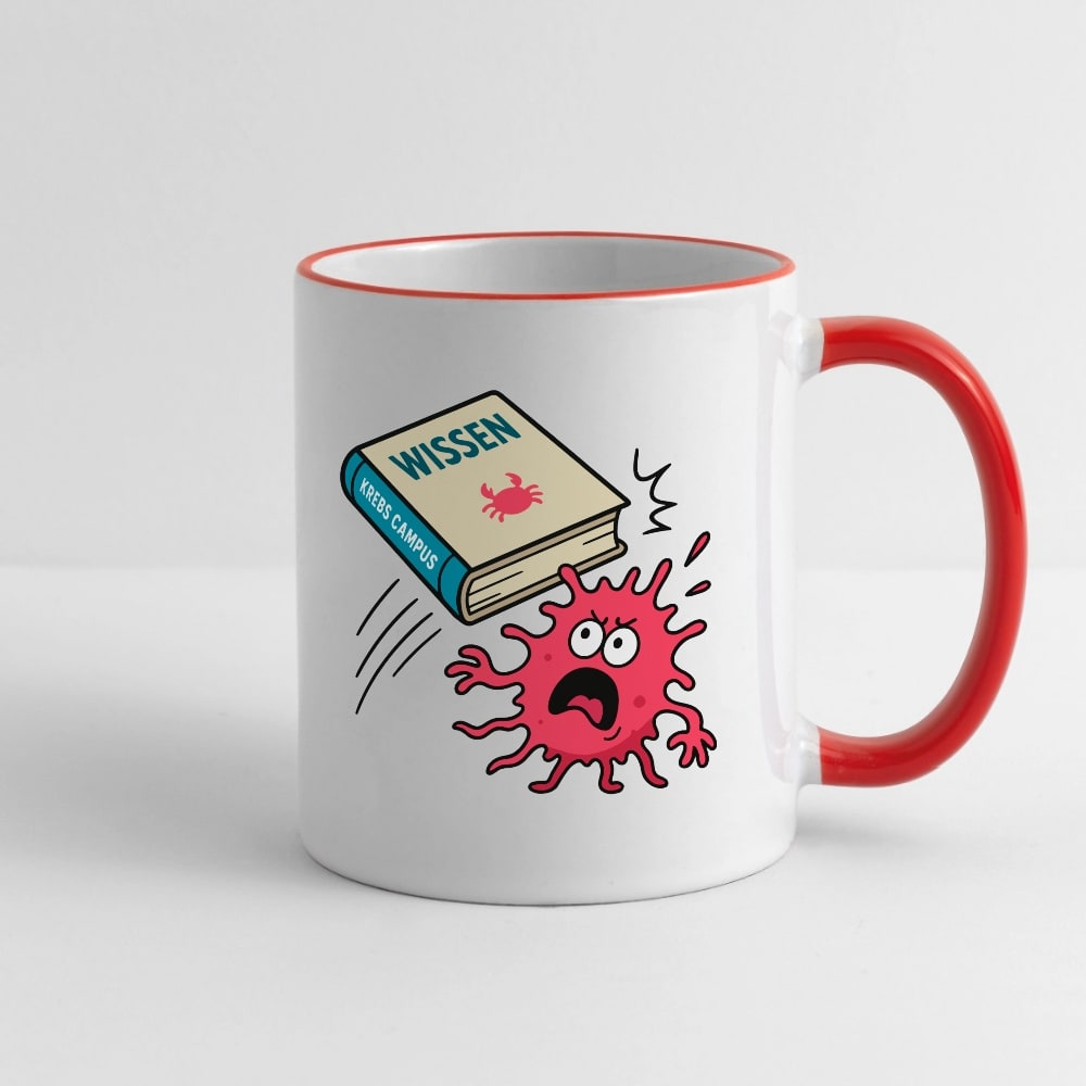 Tasse "Wissen schlägt Krebs"