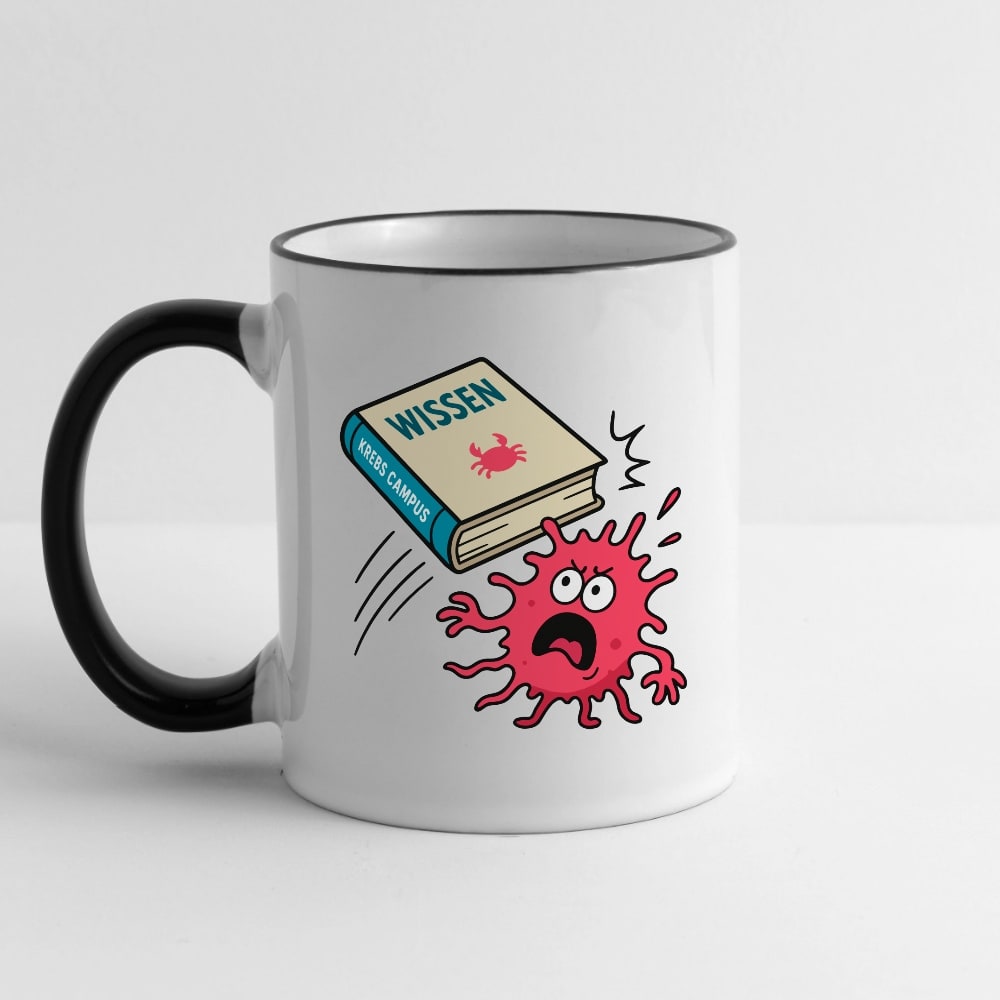 Tasse "Wissen schlägt Krebs"