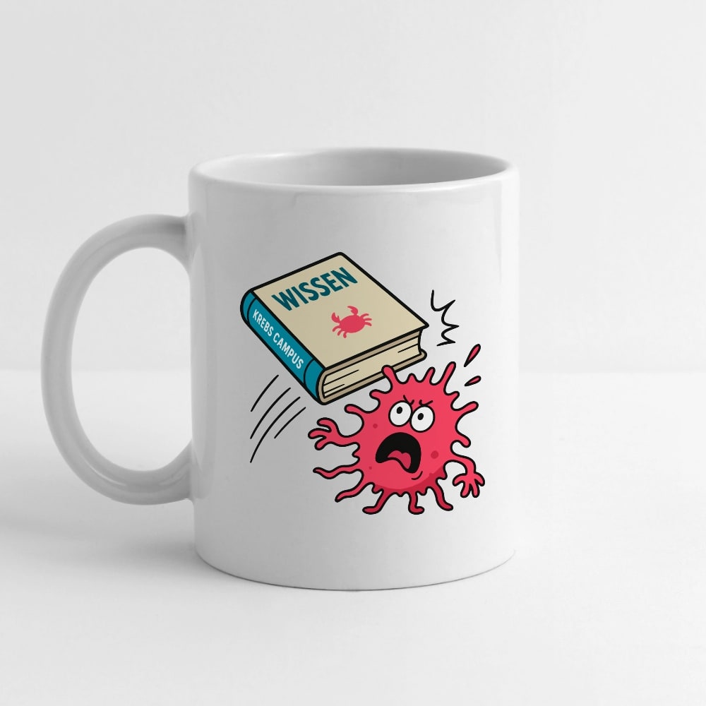 Tasse "Wissen schlägt Krebs"