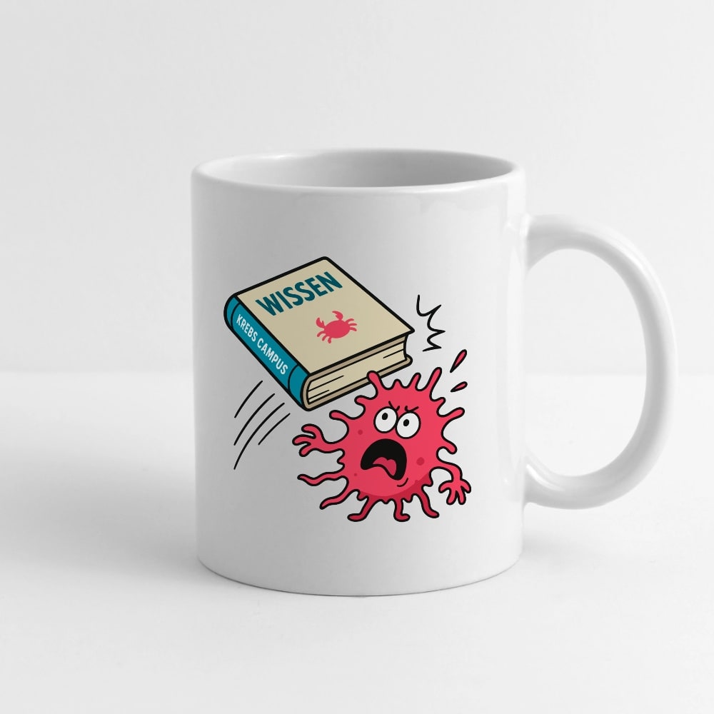 Tasse "Wissen schlägt Krebs"