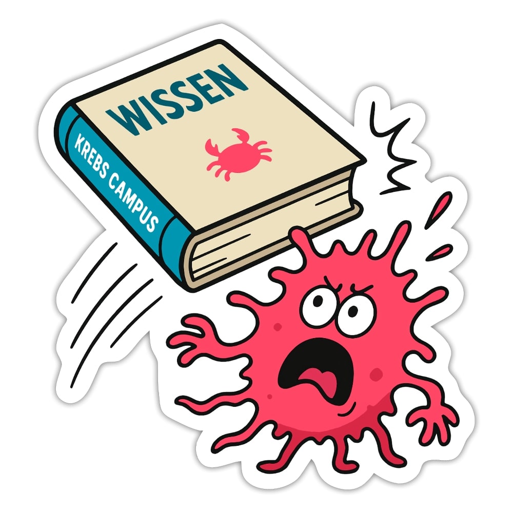 Sticker "Wissen schlägt Krebs"