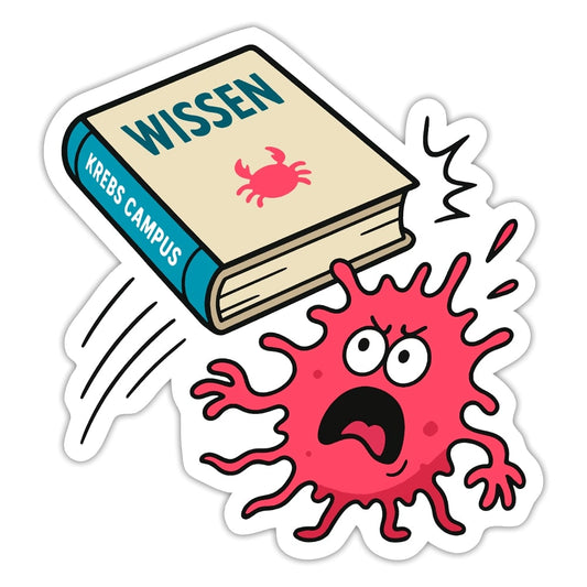 Sticker "Wissen schlägt Krebs"