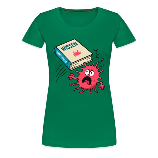 Frauen T-Shirt "Wissen schlägt Krebs"