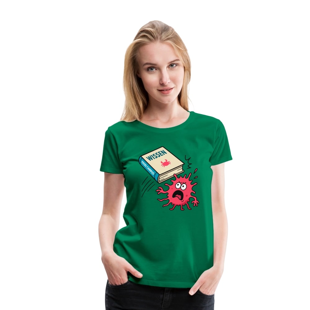Frauen T-Shirt "Wissen schlägt Krebs"