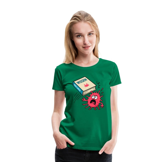 Frauen T-Shirt "Wissen schlägt Krebs"