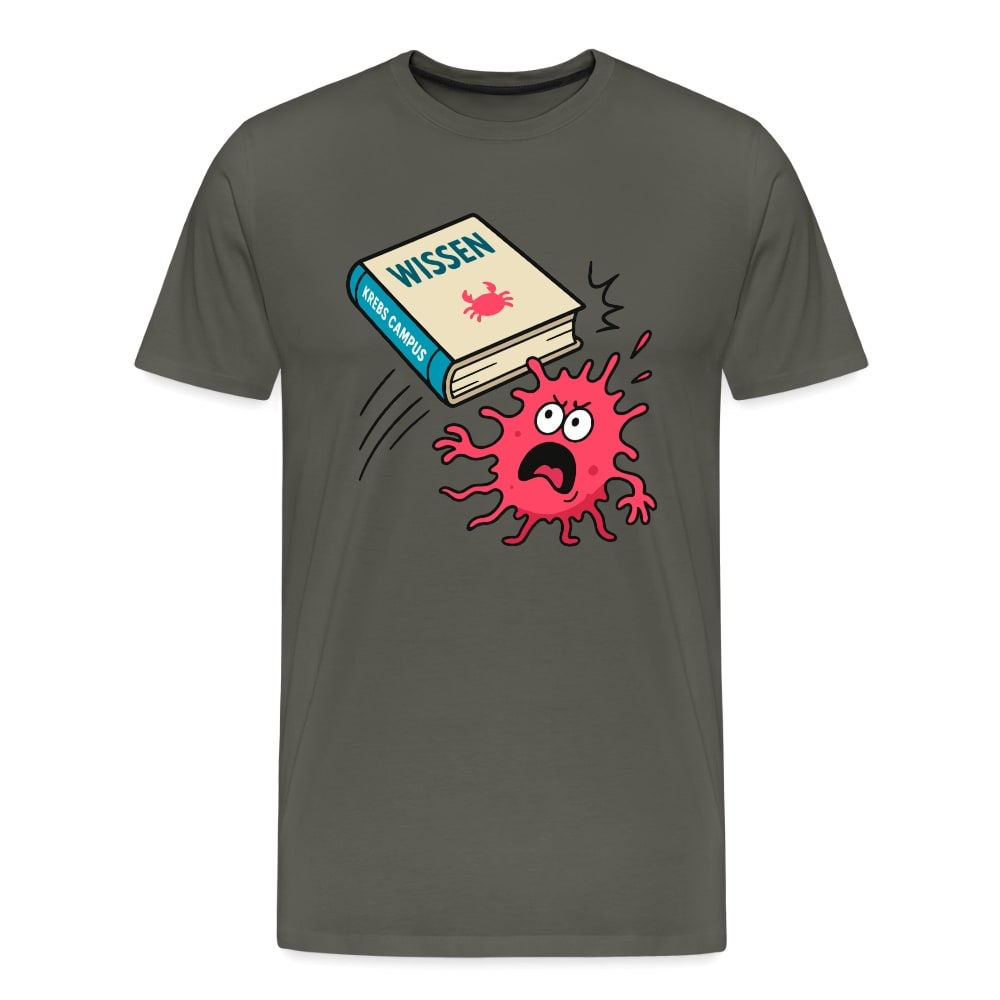 Männer T-Shirt "Wissen schlägt Krebs"