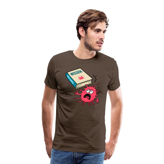 Männer T-Shirt "Wissen schlägt Krebs"