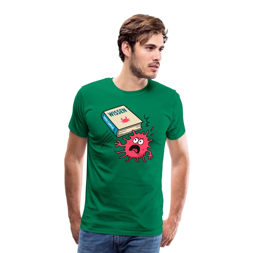 Männer T-Shirt "Wissen schlägt Krebs"