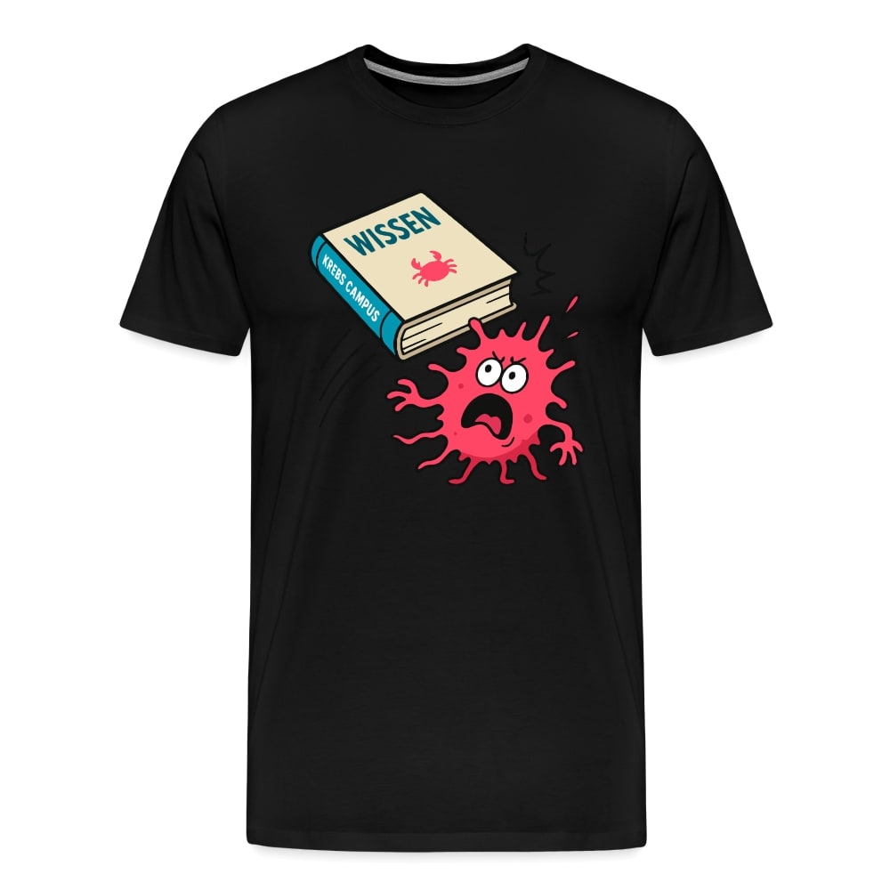 Männer T-Shirt "Wissen schlägt Krebs"