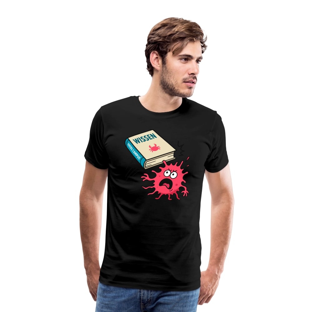 Männer T-Shirt "Wissen schlägt Krebs"