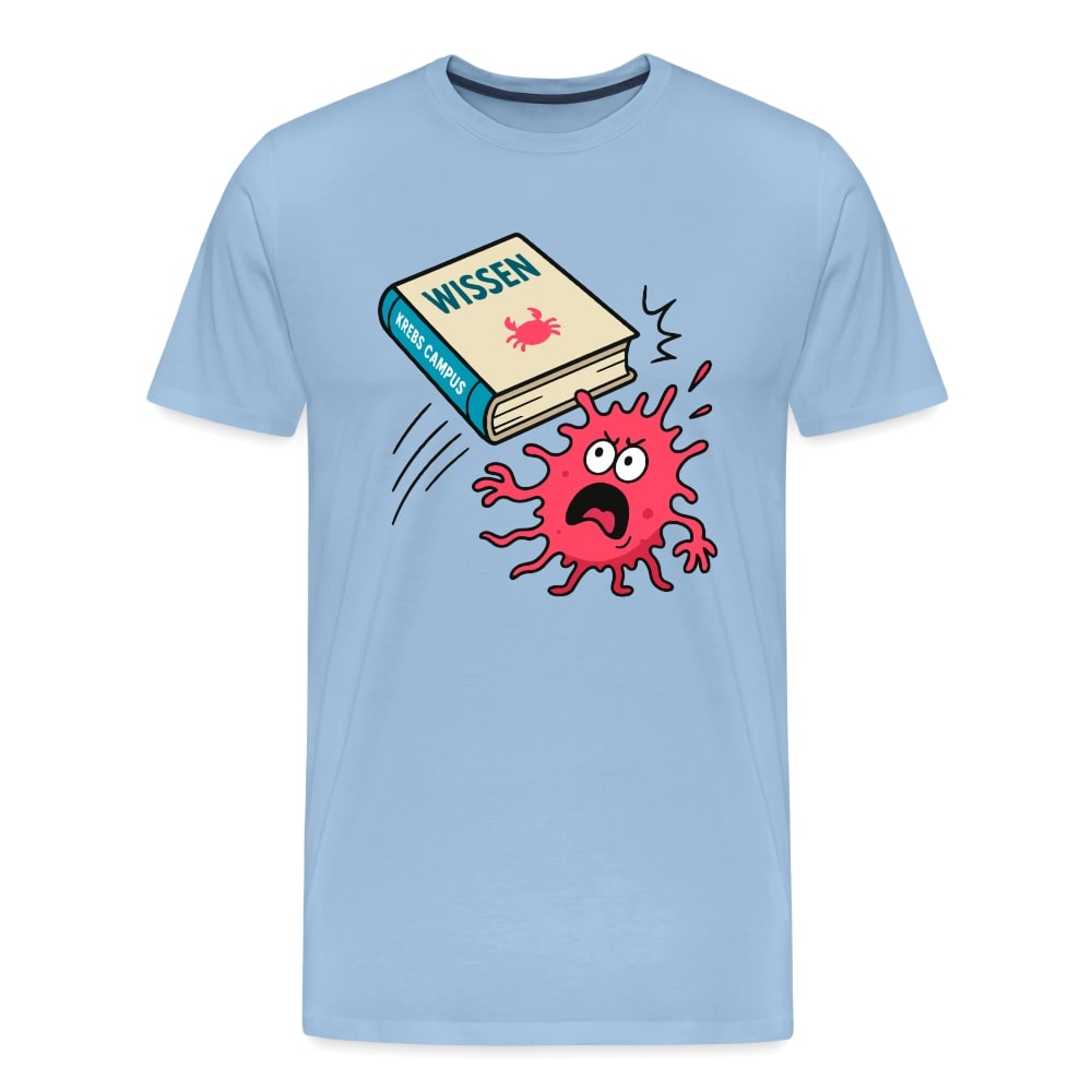 Männer T-Shirt "Wissen schlägt Krebs"
