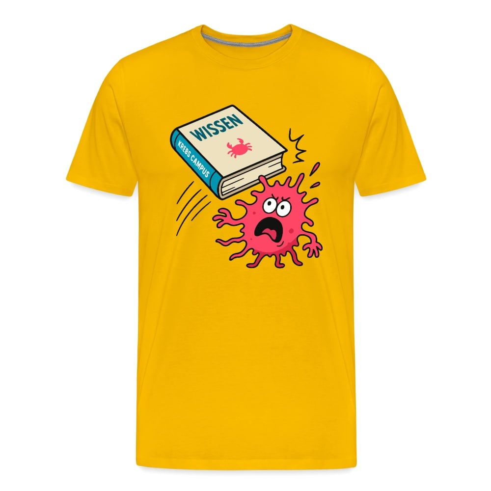 Männer T-Shirt "Wissen schlägt Krebs"