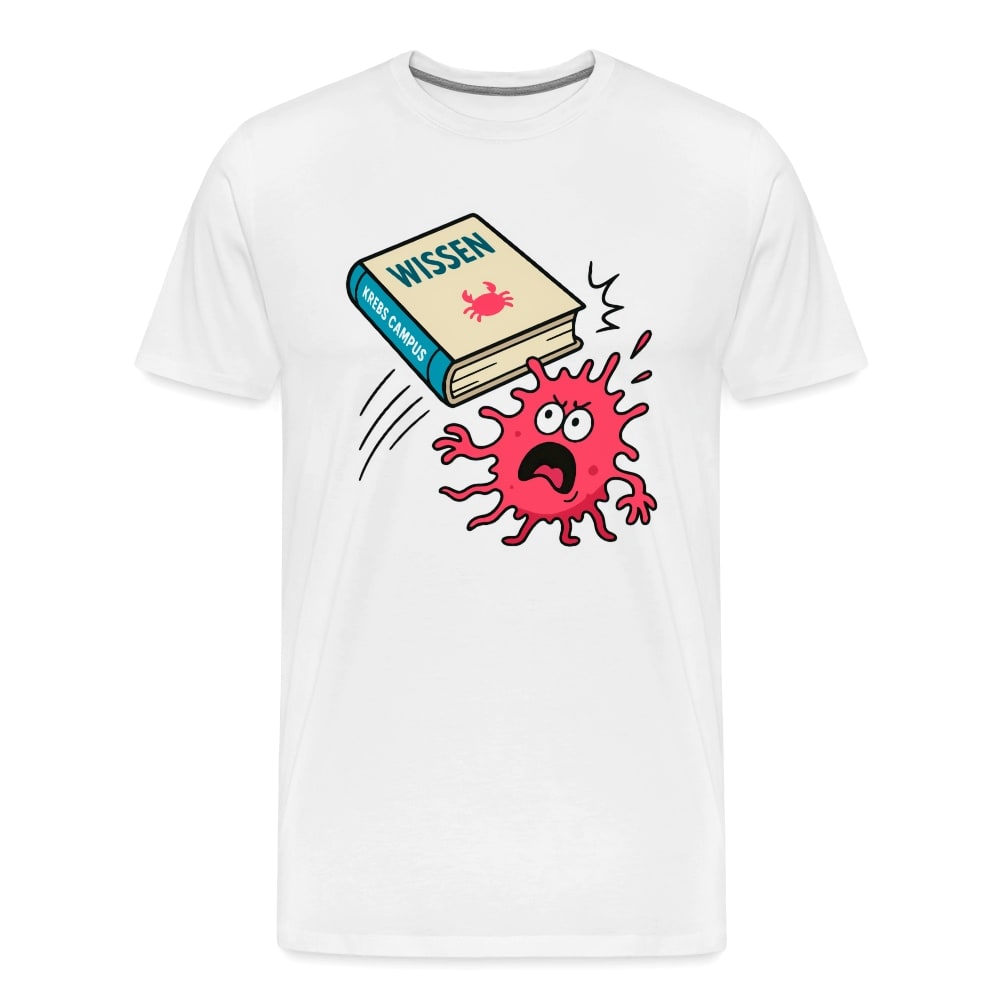 Männer T-Shirt "Wissen schlägt Krebs"