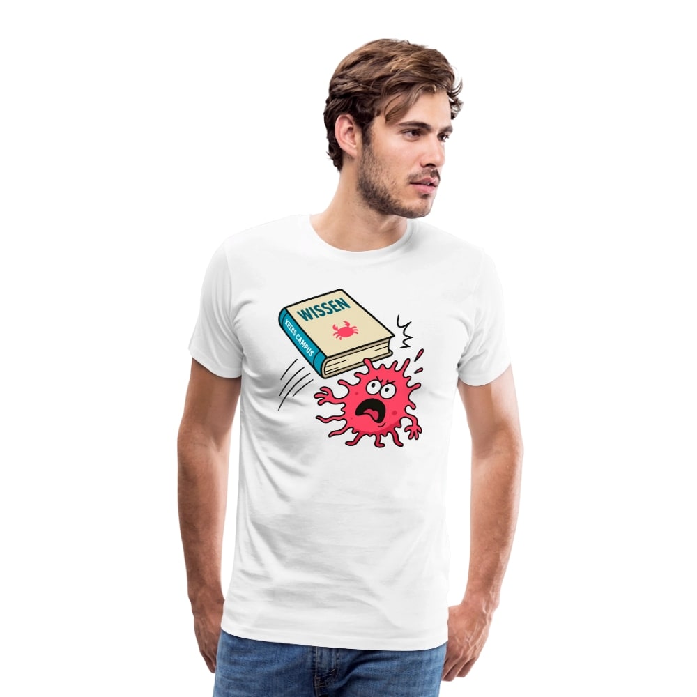 Männer T-Shirt "Wissen schlägt Krebs"