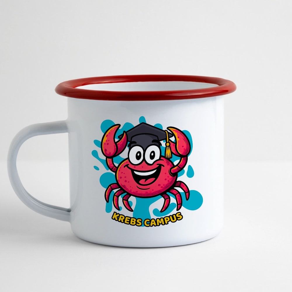 Tasse "Campus Krabbe" Emaille